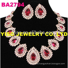 designer gemstone crystal necklace
